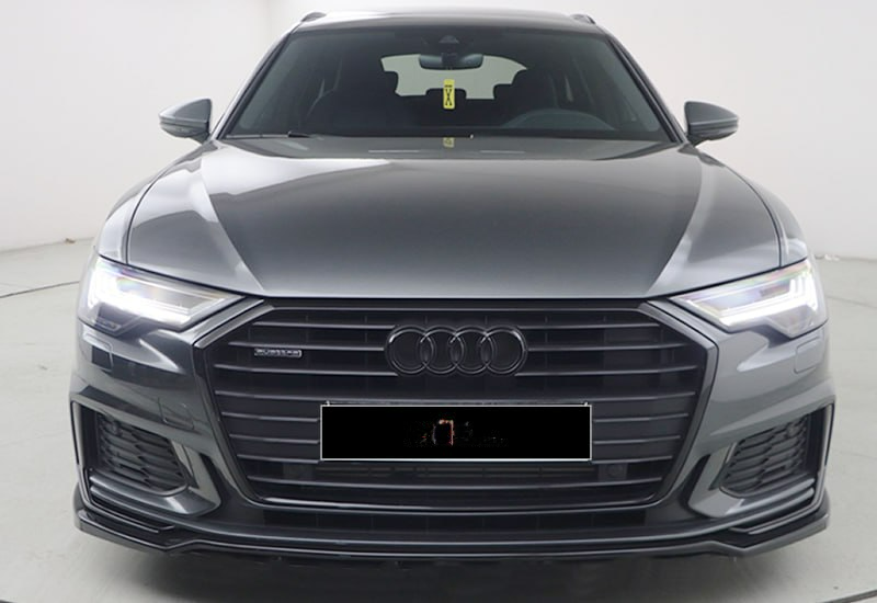 Splitter adatto per Audi A6 S6 C8 2019+ S6/S Line V2 Style Piano Black Glossy