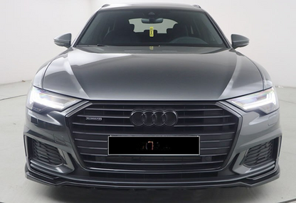 Splitter adatto per Audi A6 S6 C8 2019+ S6/S Line V2 Style Piano Black Glossy