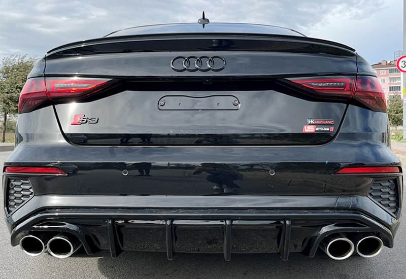 Diffuser suitable for Audi A3 S3 8Y SD 2020+ look rs3 S3/S Line 