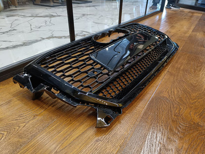 GRILLE SUITABLE FOR AUDI Q2 2016-2020 RSQ2 QUATTRO LOOK GLOSSY BLACK 