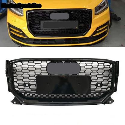 GRILLE SUITABLE FOR AUDI Q2 2016-2020 RSQ2 QUATTRO LOOK GLOSSY BLACK 