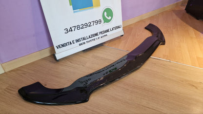 SPLITTER ANTERIORE ADATTO PER ALFA ROMEO STELVIO SPORT NERO LUCIDO 0233
