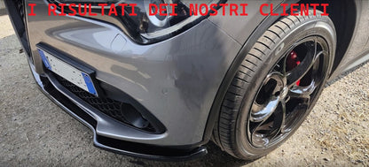 SPLITTER ANTERIORE ADATTO PER ALFA ROMEO STELVIO SPORT NERO LUCIDO 0233