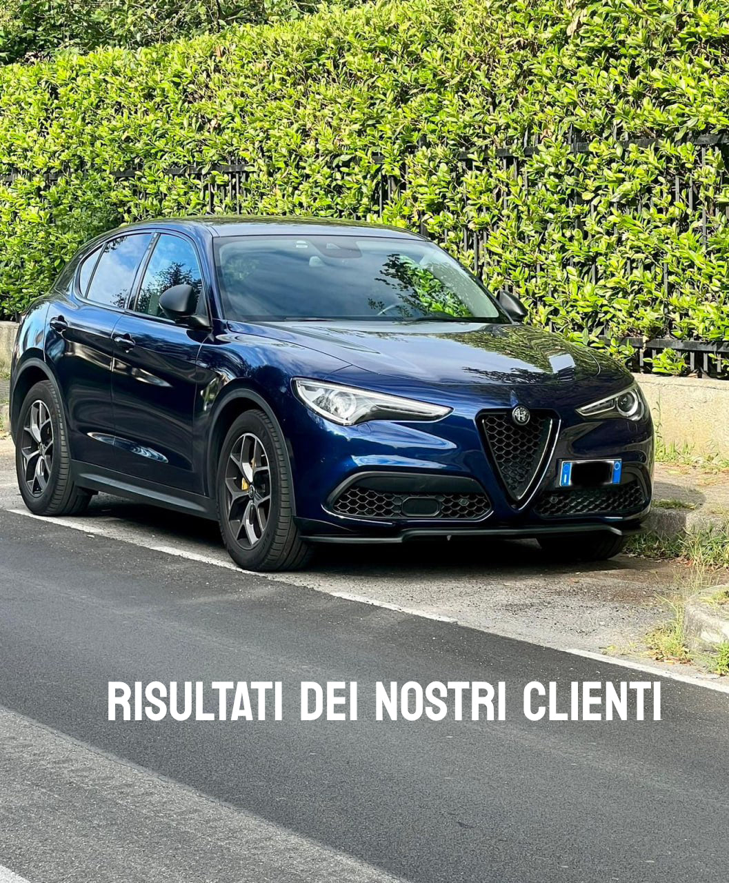 SPLITTER ANTERIORE ADATTO PER ALFA ROMEO STELVIO SPORT NERO LUCIDO 0233