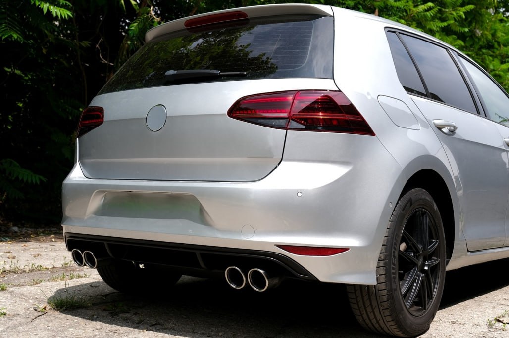 Rear bumper suitable for VW Golf VII 7 (2013-2017) R Design
