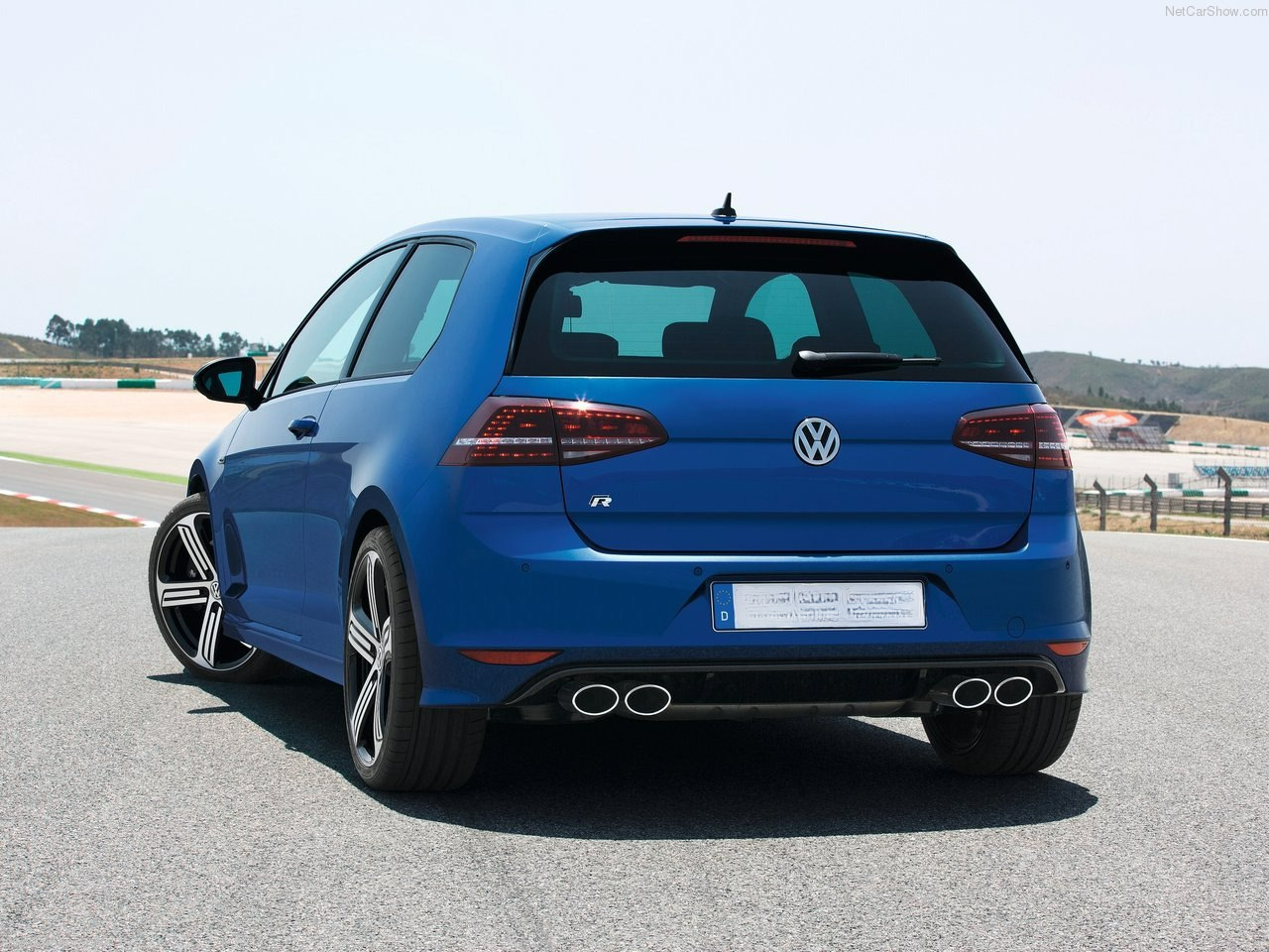 Rear bumper suitable for VW Golf VII 7 (2013-2017) R Design