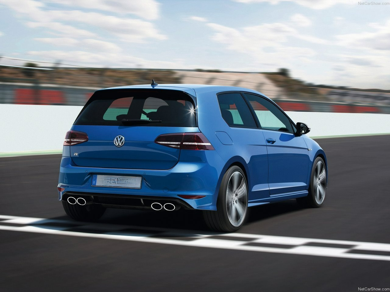 Rear bumper suitable for VW Golf VII 7 (2013-2017) R Design