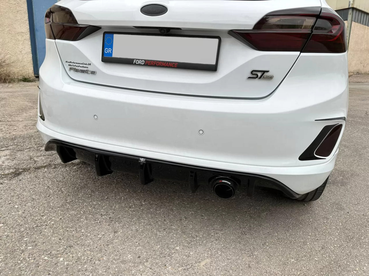 ⭐DIFFUSER SUITABLE FOR FORD FIESTA MK8 2017+⭐ ST-LINE GLOSS BLACK⭐