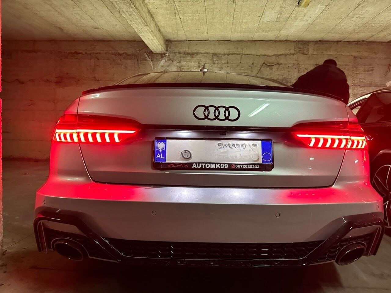 Paraurti posteriore adatto per Audi A6 C8 4K Sedan (dal 2018 in poi) RS Design