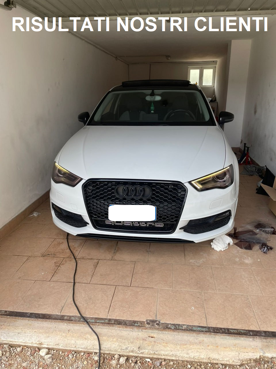 GRILLE SUITABLE FOR AUDI A3 8V 2012-2016 RS3 LOOK QUATTRO SPORTY DESIGN 