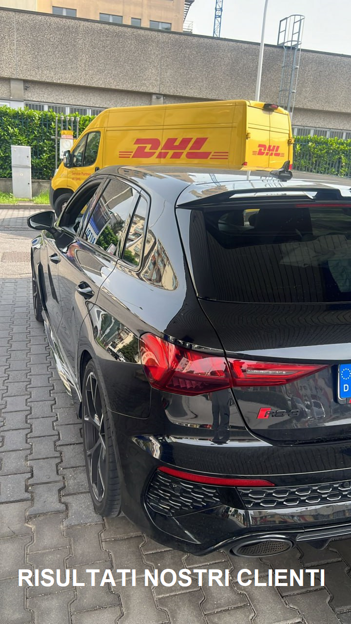 SPOILER SUITABLE FOR AUDI A3 8Y 2020+ GLOSSY BLACK LOOK SPORTY DESIGN 