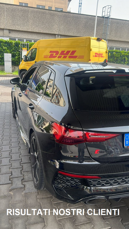 SPOILER SUITABLE FOR AUDI A3 8Y 2020+ GLOSSY BLACK LOOK SPORTY DESIGN 