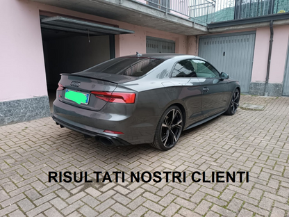 SPOILER BAGAGLIAIO ADATTO PER AUDI A5 F5 COUPE CABRIO 2017+ LOOK NERO LUCIDO