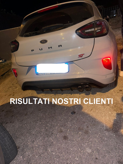 DIFFUSORE ADATTO PER FORD PUMA ST-LINE 2019+ LOOK NERO LUCIDO