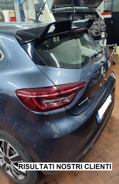 ROOF SPOILER SUITABLE FOR RENAULT CLIO 5 V 2019+ GLOSSY BLACK SPORTY LOOK -