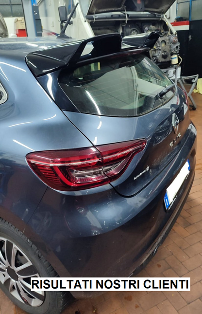 SPOILER TETTO ADATTO PER RENAULT CLIO 5 V 2019+ NERO LUCIDO CUP