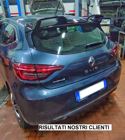 SPOILER TETTO ADATTO PER RENAULT CLIO 5 V 2019+ NERO LUCIDO CUP