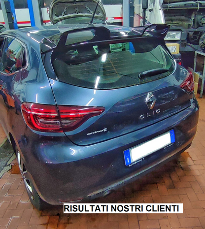 ROOF SPOILER SUITABLE FOR RENAULT CLIO 5 V 2019+ GLOSSY BLACK SPORTY LOOK -