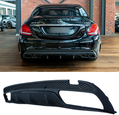 DIFFUSER SUITABLE FOR MERCEDES C CLASS W205 2015-2018 SALOON STATION C63 