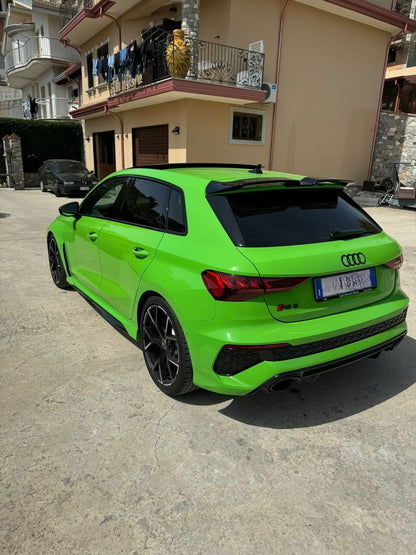 SPOILER SUITABLE FOR AUDI A3 8Y 2020+ GLOSSY BLACK LOOK SPORTY DESIGN 