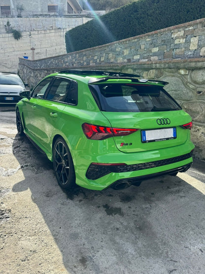 SPOILER SUITABLE FOR AUDI A3 8Y 2020+ GLOSSY BLACK LOOK SPORTY DESIGN 