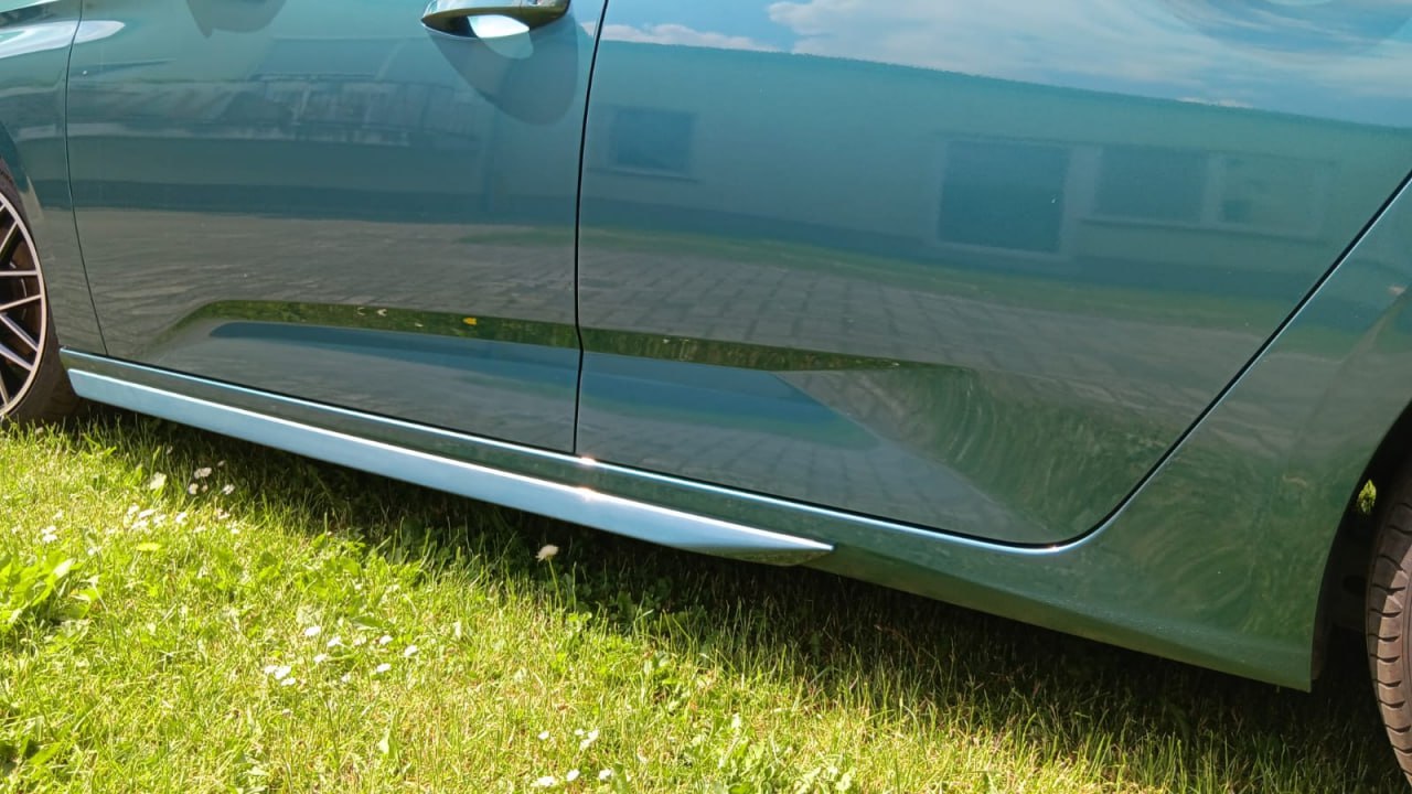 MINI SKIRTS SUITABLE FOR PEUGEOT 308 GLOSSY BLACK LOOK SPORTY DESIGN 