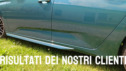 MINI SKIRTS SUITABLE FOR PEUGEOT 308 GLOSSY BLACK LOOK SPORTY DESIGN 
