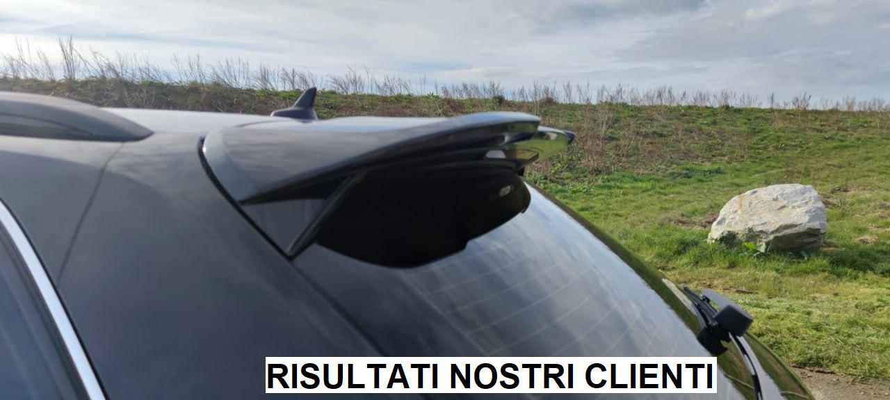 WING SUITABLE FOR AUDI A3 8V SPORTBACK 2012-2018 GLOSSY BLACK