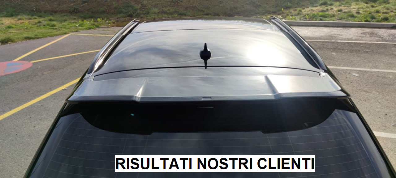 REAR SPOILER RS3 ROOF AUDI A3 8V SPORTBACK 2012-2018 GLOSSY BLACK 0072 