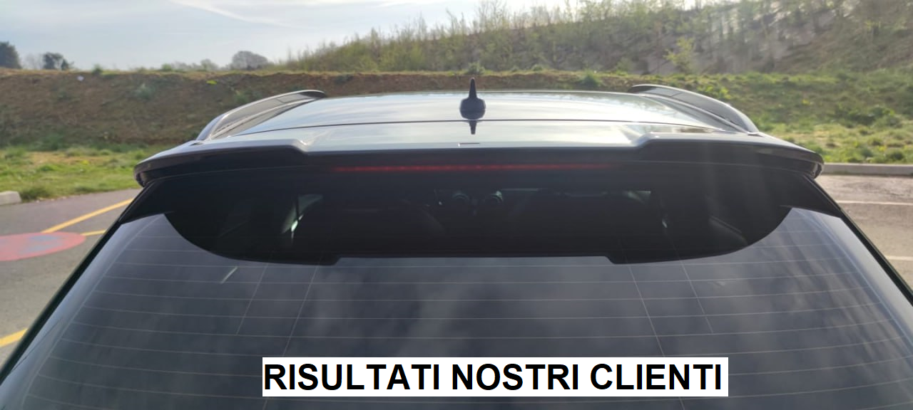 REAR SPOILER RS3 ROOF AUDI A3 8V SPORTBACK 2012-2018 GLOSSY BLACK 0072 