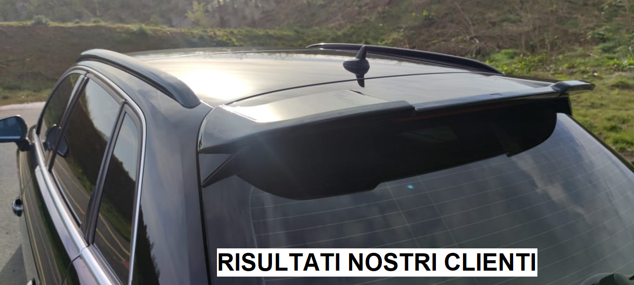 REAR SPOILER RS3 ROOF AUDI A3 8V SPORTBACK 2012-2018 GLOSSY BLACK 0072 
