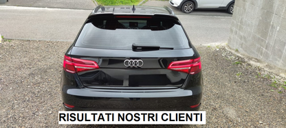 REAR SPOILER RS3 ROOF AUDI A3 8V SPORTBACK 2012-2018 GLOSSY BLACK 0072 