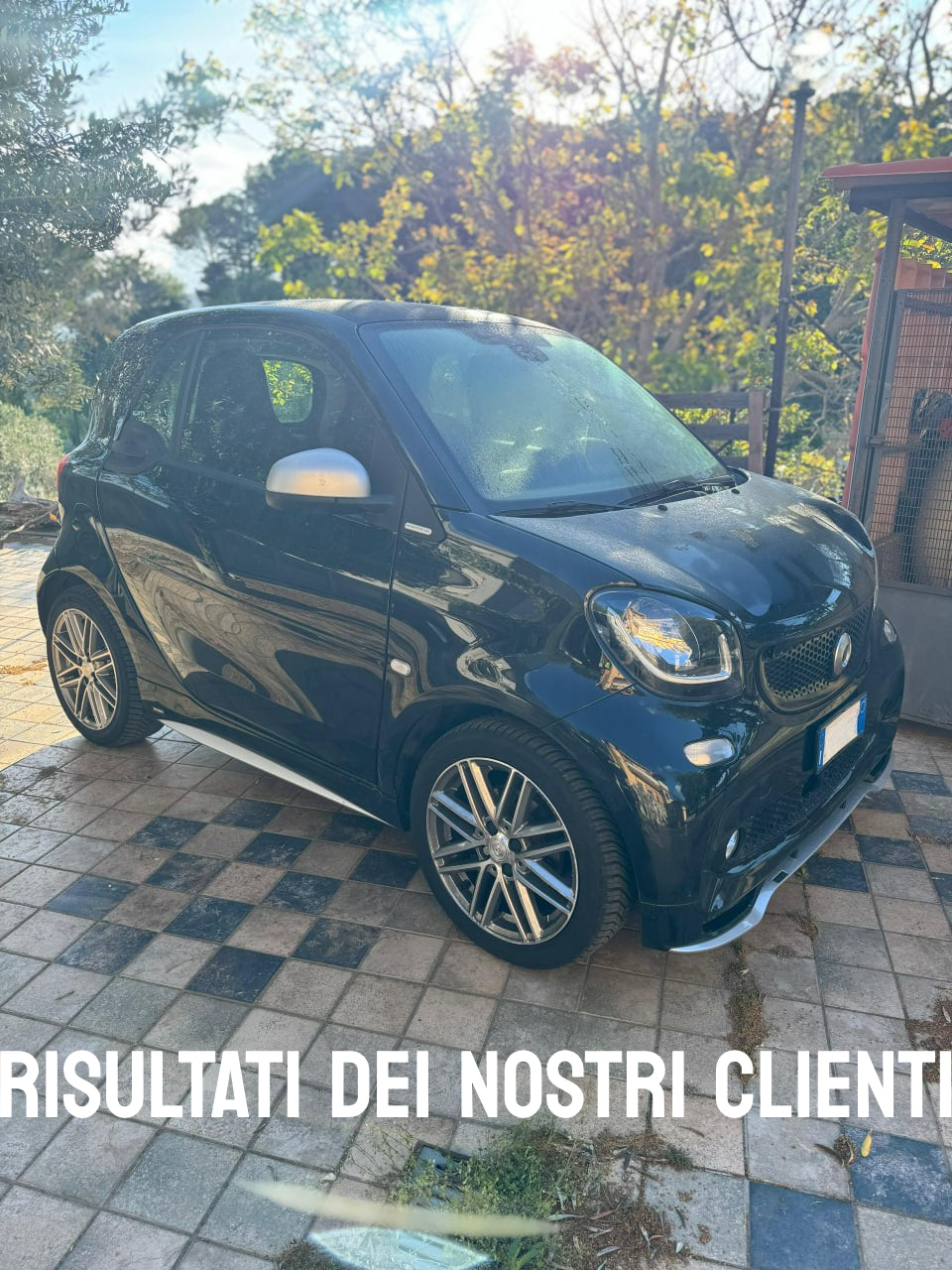 📣SMART FORTWO 453 2014+ SPLITTER SOTTO PARAURTI ANTERIORE SPORTIVO IN ABS📣