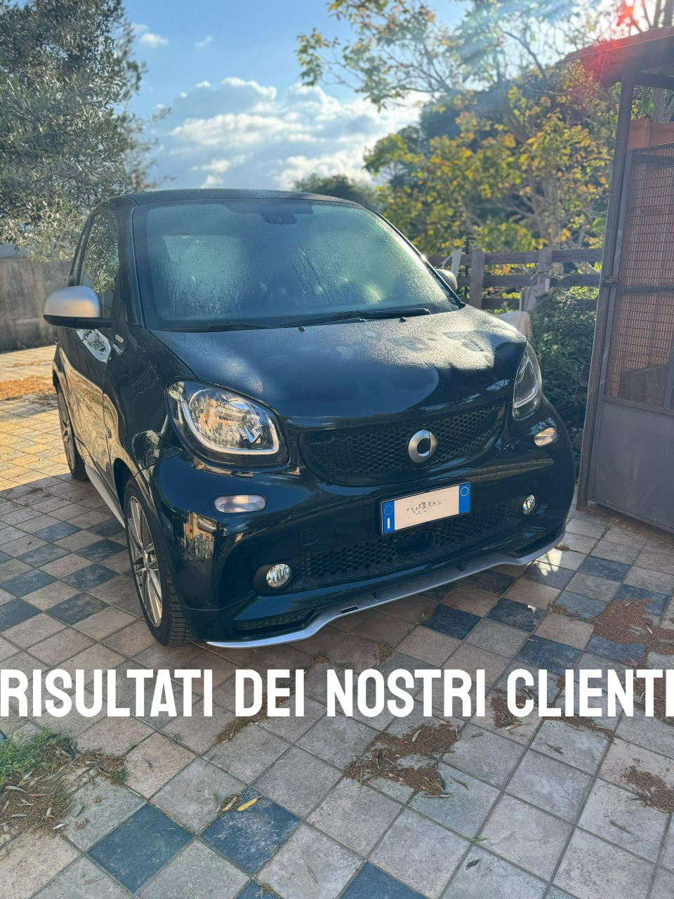 📣SMART FORTWO 453 2014+ SPLITTER SOTTO PARAURTI ANTERIORE SPORTIVO IN ABS📣