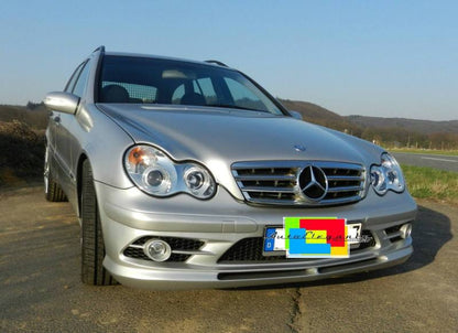 Set of headlights suitable for Mercedes W203 chrome 
