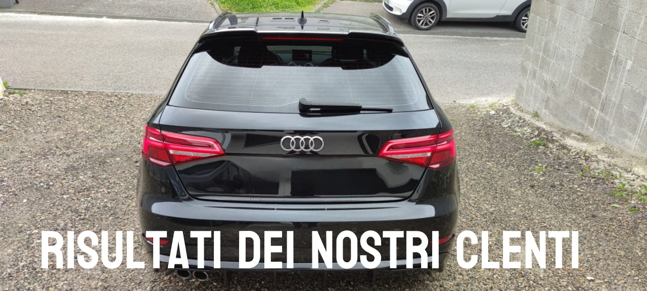 RS3 REAR ROOF SPOILER AUDI A3 8V SPORTBACK 2012-2018 GLOSSY BLACK 