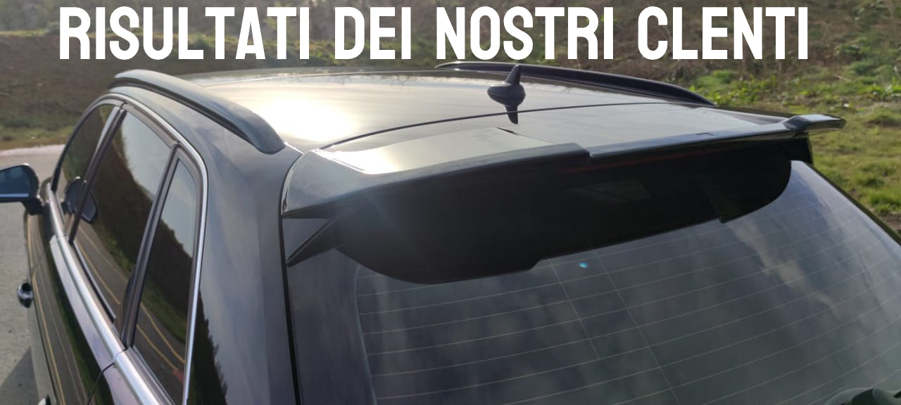 RS3 REAR ROOF SPOILER AUDI A3 8V SPORTBACK 2012-2018 GLOSSY BLACK 