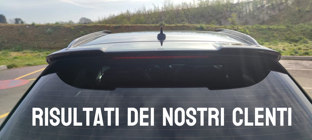 RS3 REAR ROOF SPOILER AUDI A3 8V SPORTBACK 2012-2018 GLOSSY BLACK 