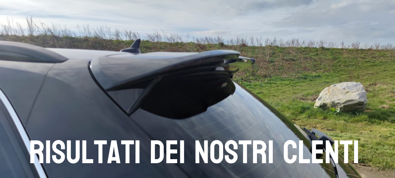 RS3 REAR ROOF SPOILER AUDI A3 8V SPORTBACK 2012-2018 GLOSSY BLACK 