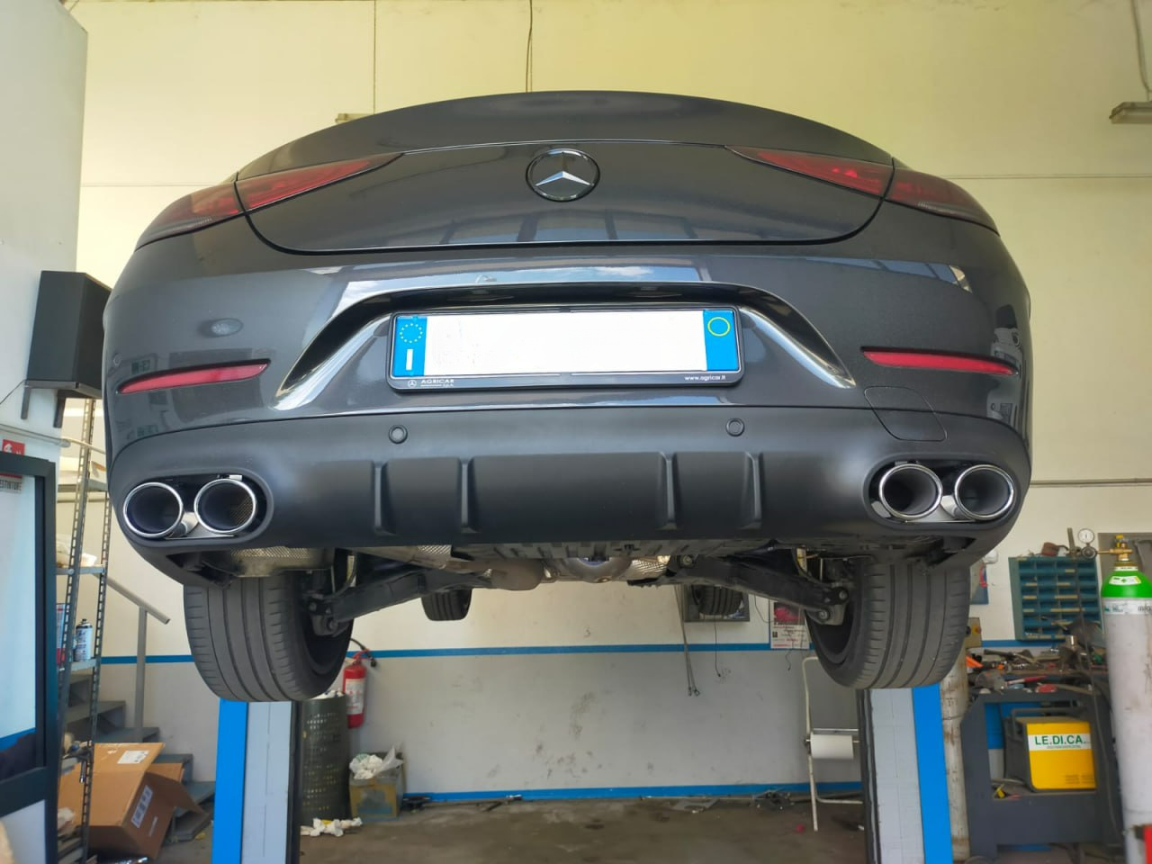 MERCEDES CLS C257 2018+ REAR DIFFUSER &amp; AMG COMATI TIPPERS 