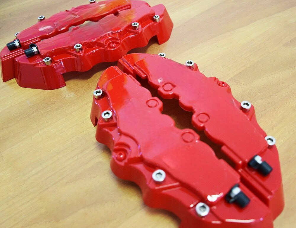 SET 4X COVER COPRI PINZE FRENI ROSSO ADATTI PER ALFA ROMEO GIULIETA