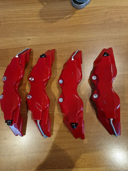 SET 4X COVER COPRI PINZE FRENI ROSSO ADATTI PER ALFA ROMEO GIULIETA