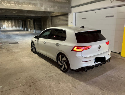Rear Bumper Diffuser Suitable for VW Golf 8 Hatchback Mk8 MQB 2020- 