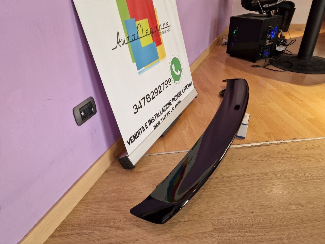 MERCEDES CLA W117 C117 REAR SPOILER BONNET WING ABS GLOSSY BLACK