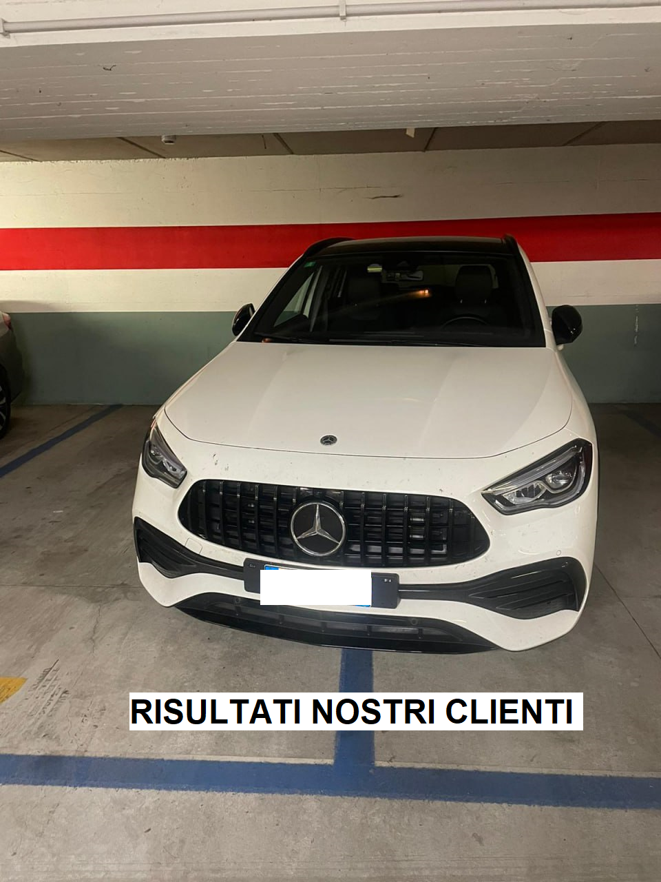 CALANDRA PER MERCEDES GLA H247 2020+ GRIGLIA ANTERIORE AMG PANAMERICANA NERA .-