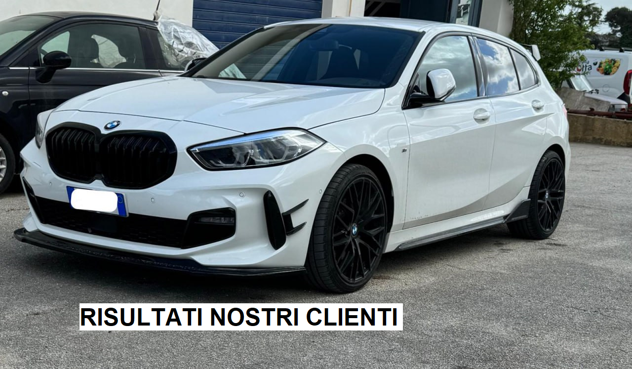 SPLITTER ADATTO PER BMW SERIE 1 F40 MSPORT NERO LUCIDO LOOK SPORTIVO