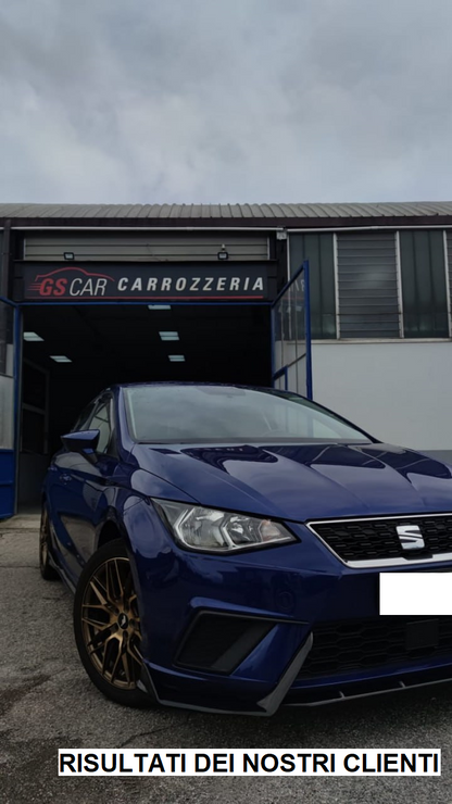 SEAT IBIZA V 2017+ SPOILER FR UNDER FRONT BUMPER ABS BLACK SPLITTER 0031