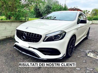 GRIGLIA ANTERIORE NERO LUCIDO MERCEDES CLASSE A W176 2015-2018 CALANDRA AMG