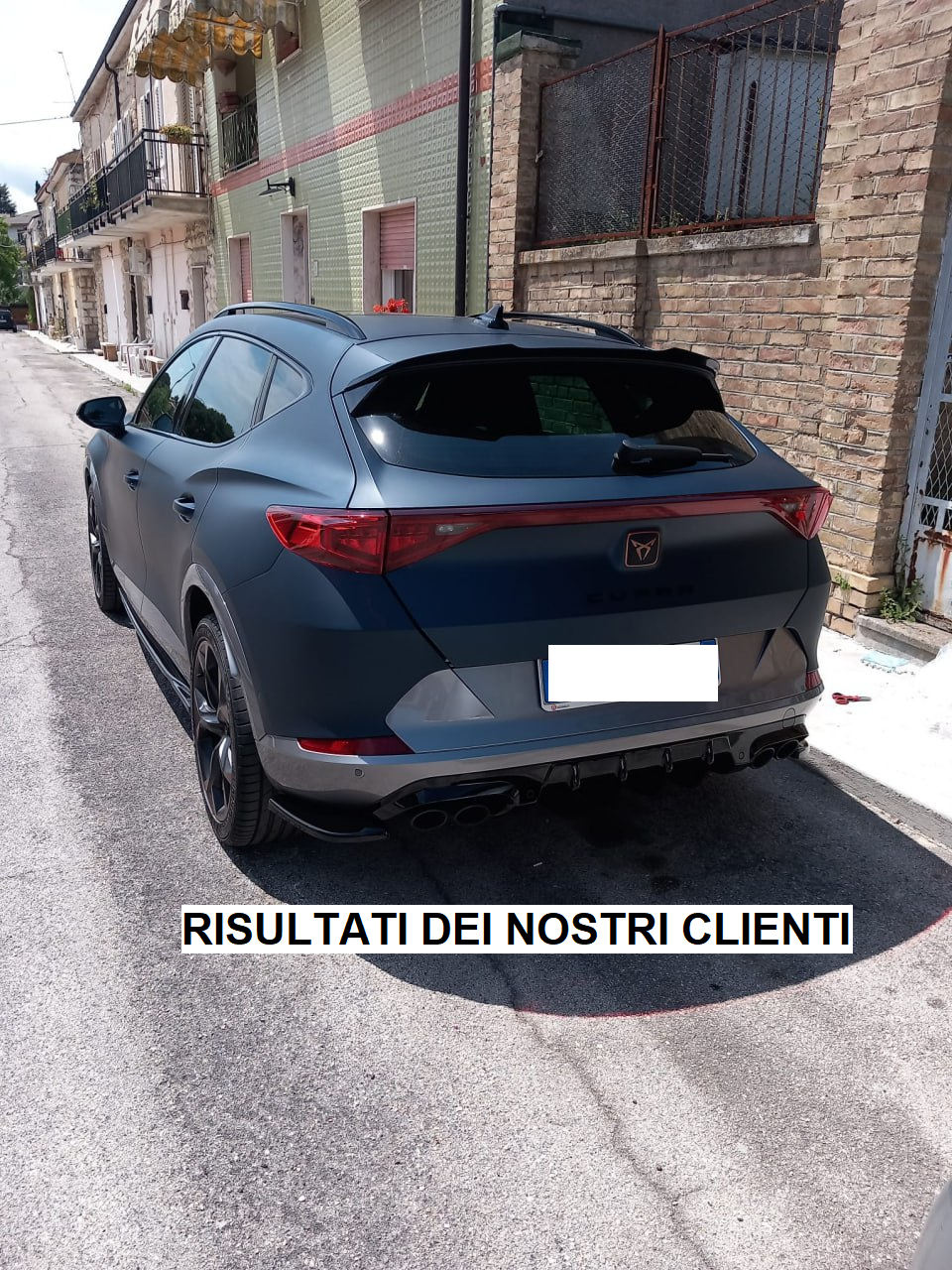 🚗DIFFUSORE ADATTO PER SEAT CUPRA FORMENTOR 2020+ NERO LUCIDO🚗