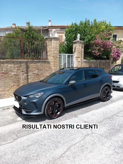 SPLITTER ADATTO PER CUPRA FORMENTOR 2020+ NERO LUCIDO DESIGN SPORTIVO